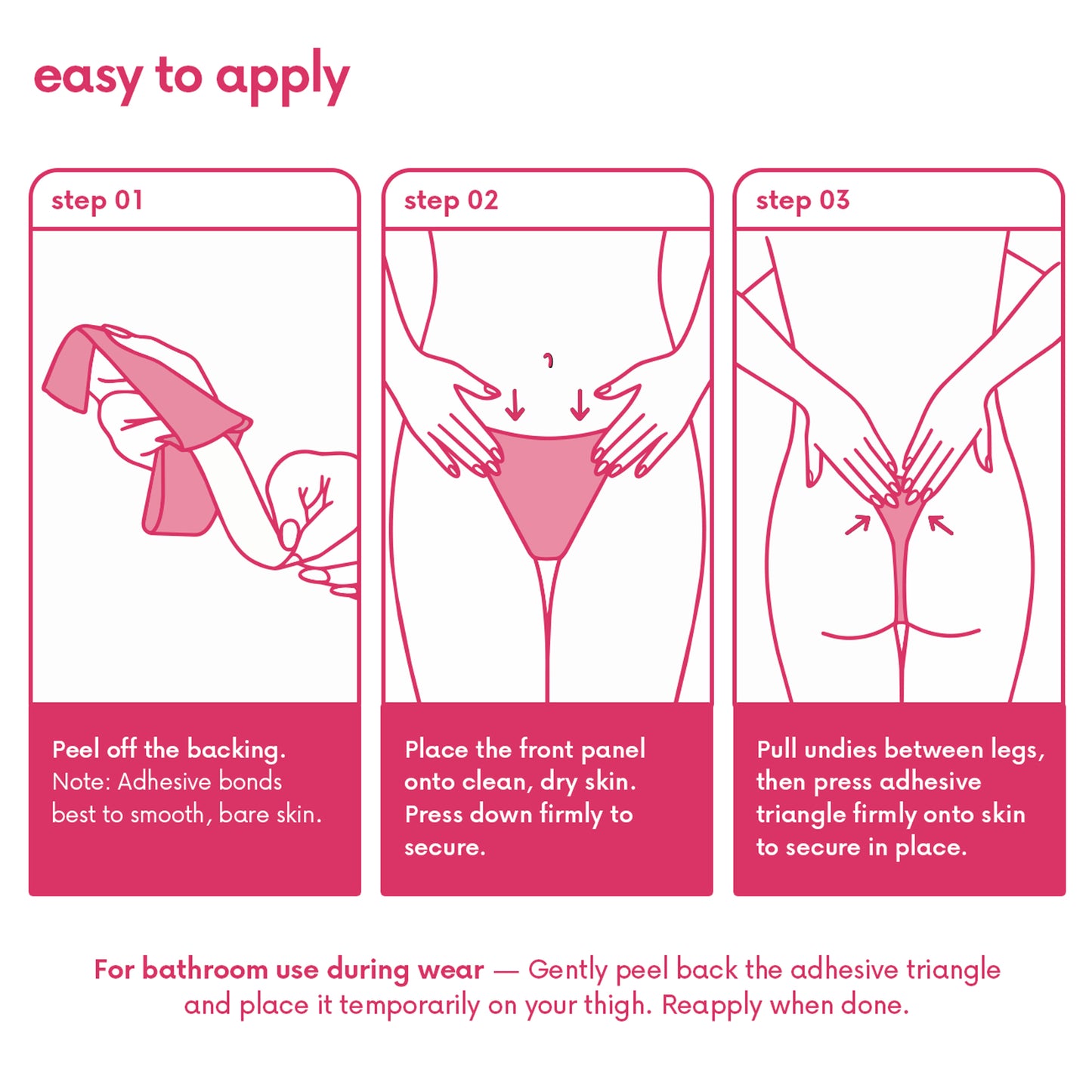 CAKES Invisible™ undies 3-Pack