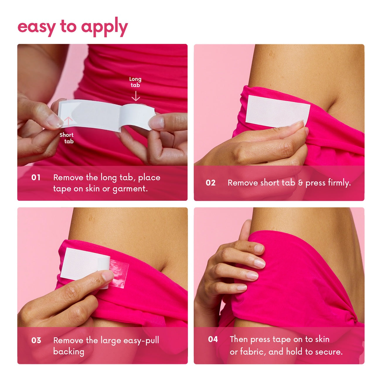 fashion tape to hold dress in place Premium Double-Sided Clothing & Body Tape