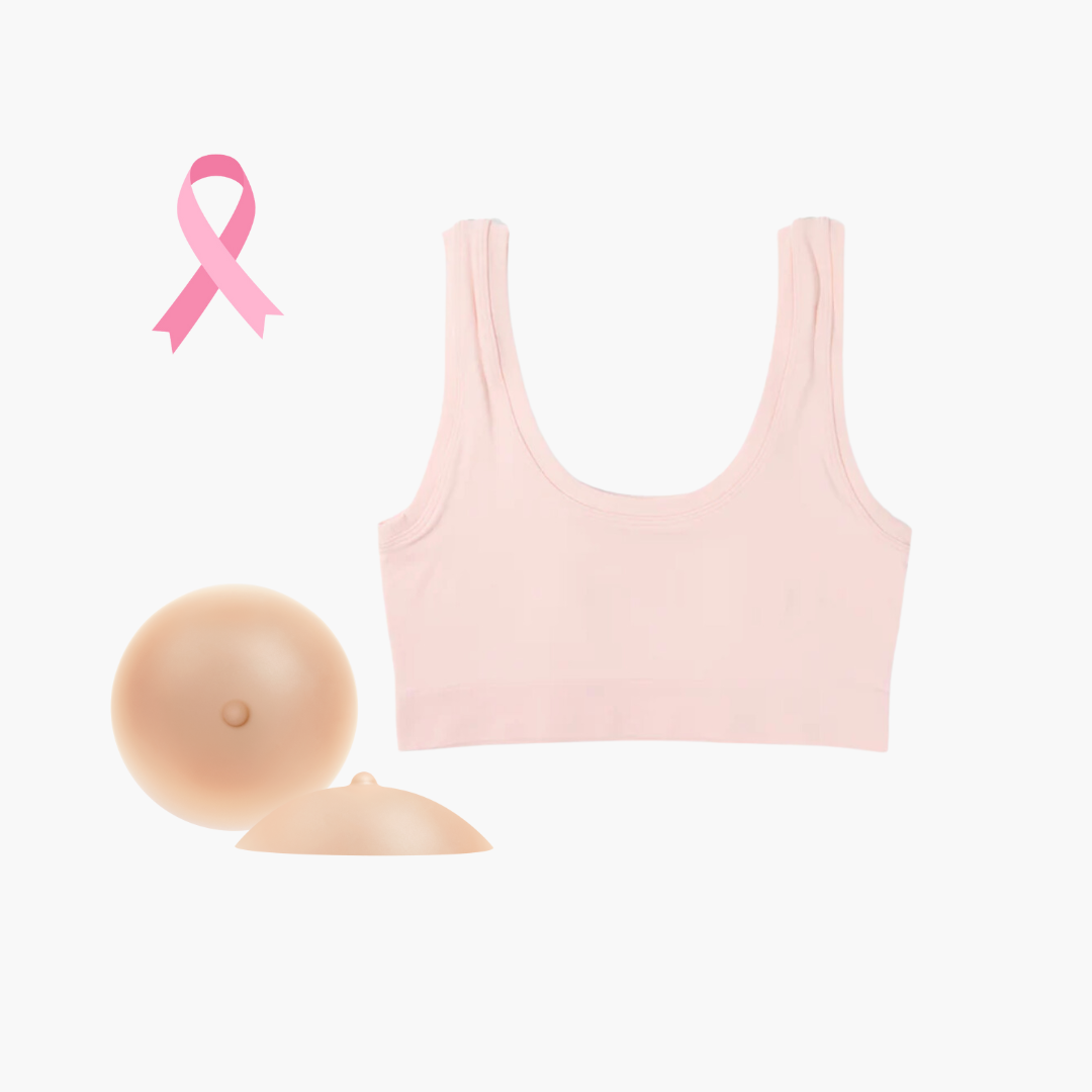 Pink packaging with two curved, skin-toned silicone inserts in front.