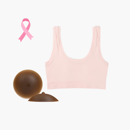 CAKES with nips + Lounge layer bralette PINK