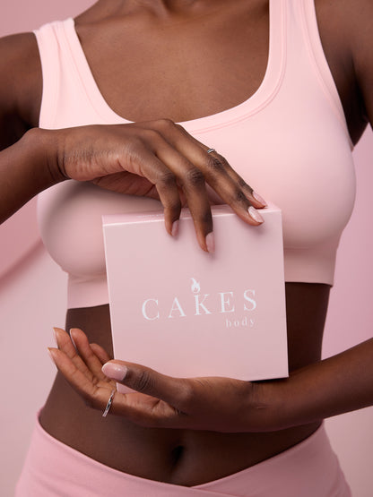 CAKES circles + CAKES triangles + Lounge layer bralette set