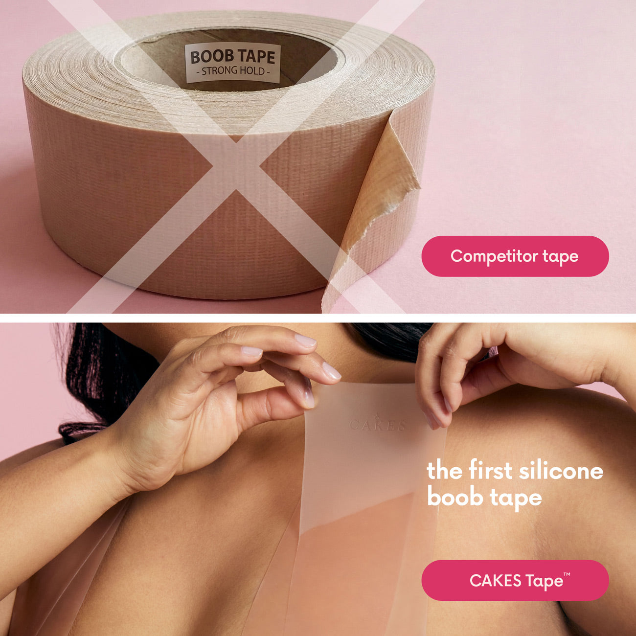 CAKES Tape | Reusable Silicone Boob Tape for Lift CAKES body CAKES Tape | Reusable Silicone Boob Tape for Lift CAKES body